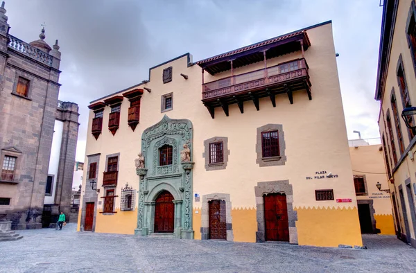 Teror Spain February 2020 Historical Center Rainy Weather — Stock Fotó