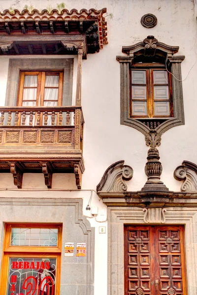 Teror Spain February 2020 Historical Center Rainy Weather — Stok fotoğraf