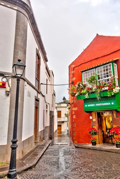 Teror Spain February 2020 Historical Center Rainy Weather — Fotografia de Stock