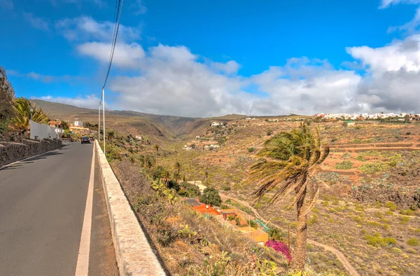 Tejeda Spain February 2020 Picturesque Canarian Village Sunny Weather — Fotografia de Stock