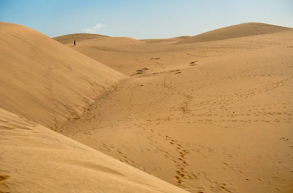 Дюны Maspalomas Grand Canary Spain — стоковое фото