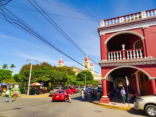 Гранада Никарагуа Январь 2016 Исторический Центр Солнечную Погоду — стоковое фото