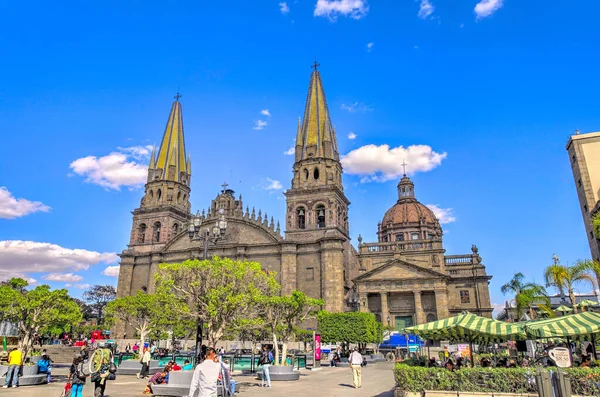 Guadalajara, Jalisco, Mexico - March 2017 : Historical center in sunny weather, HDR 