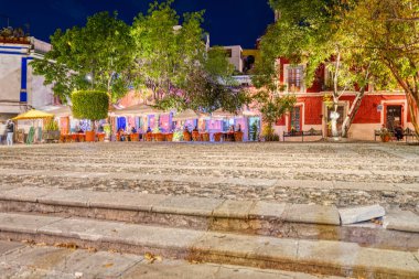 Guanajuato, Mexico - January 2022 : Historical center in wintertime.