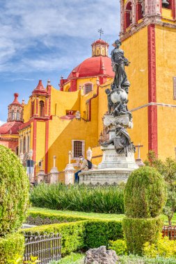 Guanajuato, Mexico - January 2022 : Historical center in sunny weather