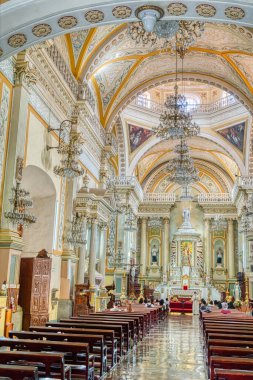 Guanajuato, Mexico - January 2022 : Historical center in wintertime.