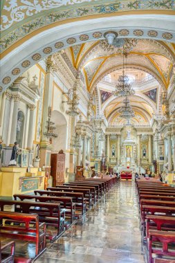 Guanajuato, Mexico - January 2022 : Historical center in wintertime.