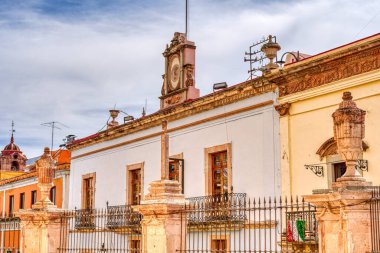 Guanajuato, Mexico - January 2022 : Historical center in sunny weather