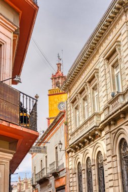 Guanajuato, Mexico - January 2022 : Historical center in sunny weather