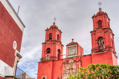 Guanajuato, Mexico - January 2022 : Historical center in sunny weather