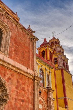 Guanajuato, Mexico - January 2022 : Historical center in sunny weather
