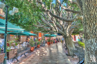 Guanajuato, Mexico - January 2022 : Historical center in sunny weather