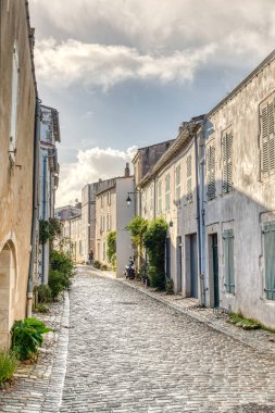 Saint Martin de Re, France - December 2020 : Citadel on the Island of Re in wintertime, HDR Image