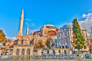 Istanbul, Turkey - November 2020: Hagia Sophia Church  