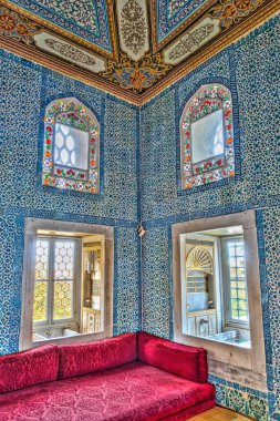 ISTANBUL, TURKEY - JULY 22, 2019: Interior of Topkapi Palace, Istanbul
