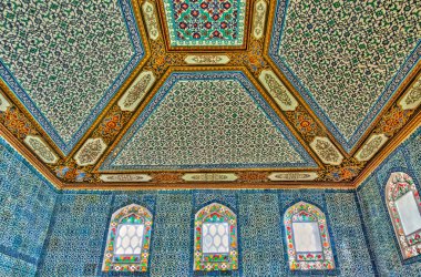 ISTANBUL, TURKEY - JULY 22, 2019: Interior of Topkapi Palace, Istanbul