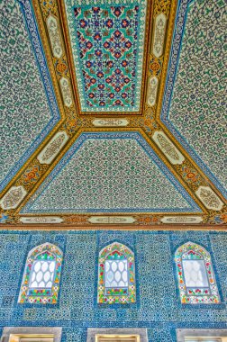 ISTANBUL, TURKEY - JULY 22, 2019: Interior of Topkapi Palace, Istanbul