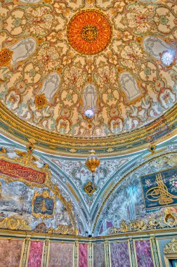 ISTANBUL, TURKEY - JULY 22, 2019: Interior of Topkapi Palace, Istanbul