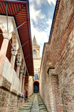 ISTANBUL, TURKEY - JULY 22, 2019: Interior of Topkapi Palace, Istanbul