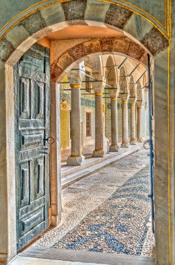 ISTANBUL, TURKEY - JULY 22, 2019: Interior of Topkapi Palace, Istanbul