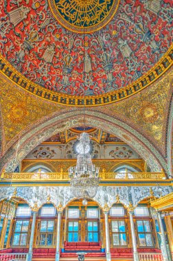 ISTANBUL, TURKEY - JULY 22, 2019: Interior of Topkapi Palace, Istanbul
