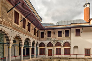 ISTANBUL, TURKEY - JULY 22, 2019: Interior of Topkapi Palace, Istanbul