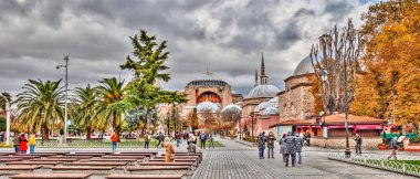 Istanbul, Turkey - November 2020: Hagia Sophia mosque