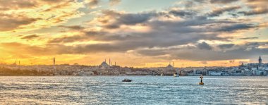 Beautiful sunset view of Istanbul, Turkey