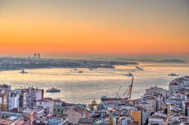 Beautiful sunset view of Istanbul, Turkey