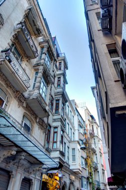 Istanbul, Turkey - November 2020: Balat neighborhood in autumn  