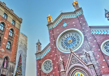 Istanbul, Turkey - November 2020 : Beyoglu or Pera, a European historic district in the city center