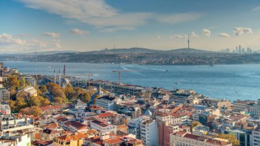 Sunset over the Bosphorus, Istanbul, Turkey