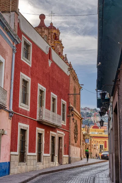 Guanajuato Mexico January 2022 Historical Center Sunny Weather — Zdjęcie stockowe