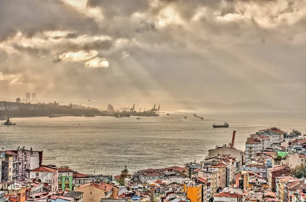 Sunlight Bosphorus Istanbul Turkey — 스톡 사진