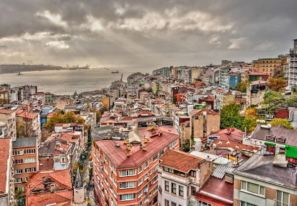 Солнечный Свет Над Босфором Стамбул Турция — стоковое фото