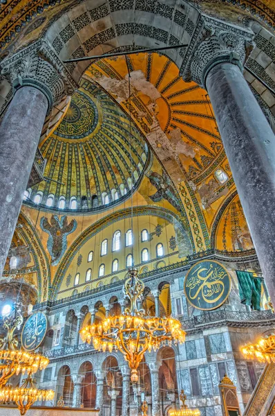 interior of Hagia Sophia Mosque, 29 July , 2011: Turkey / Istanbul . 
