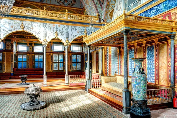 ISTANBUL, TURKEY - JULY 22, 2019: Interior of Topkapi Palace, Istanbul