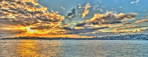 Beautiful Sunset View Istanbul Turkey — Foto de Stock