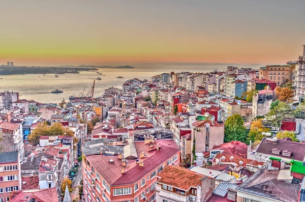 Beautiful Sunset View Istanbul Turkey — Foto de Stock