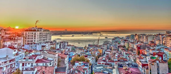 Beautiful Sunset View Istanbul Turkey — Foto de Stock