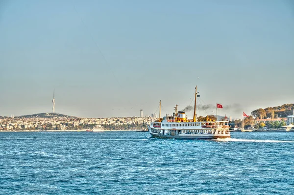 Istanbul Turkey July 2019 View Bosphorus Strait — Fotografia de Stock