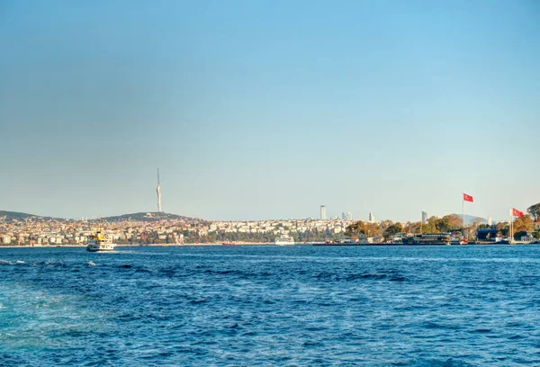 Istanbul Turkey July 2019 View Bosphorus Strait — Fotografia de Stock