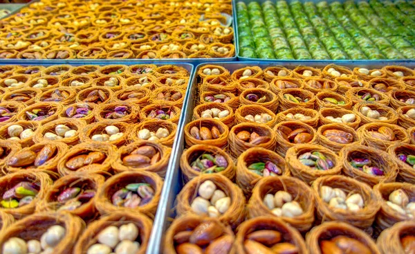 Traditional Turkish Sweets Market — Fotografia de Stock
