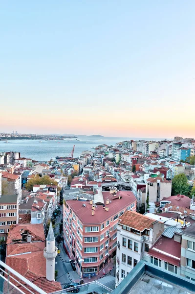 Sunset View Istanbul Turkey — Stockfoto