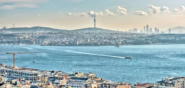 Sunset Bosphorus Istanbul Turkey — Stock fotografie