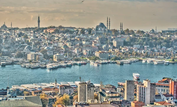 Sunset Bosphorus Istanbul Turkey — Foto de Stock