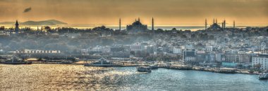 Sunset over the Bosphorus, Istanbul, Turkey
