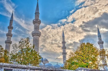 ISTANBUL, TURKEY - JULY 22, 2019: view of Suleymaniye Mosque in Istanbul, Turkey