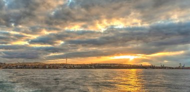 Sunset over the Bosphorus, Istanbul, Turkey