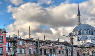 Istanbul, Türkiye'de Süleymaniye Camii görünümünü